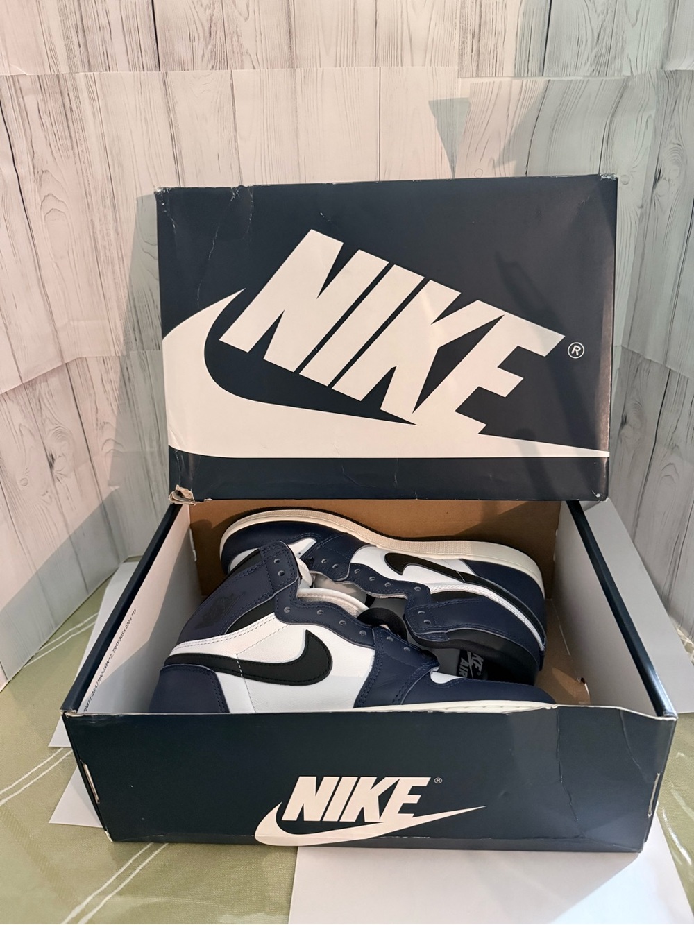 Jordan Kids Sneakers Navy White Black